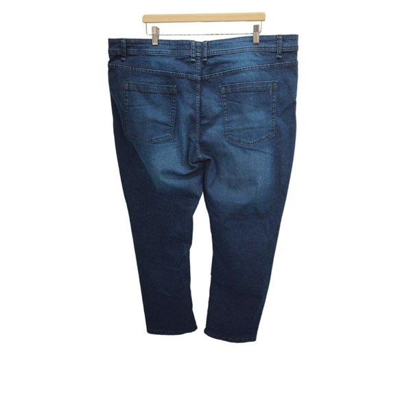 NWT The Perfect Jean NYC Slim Fit Dark Knight Blue Jeans Size 44 X 30 Stretch - Picture 5 of 13